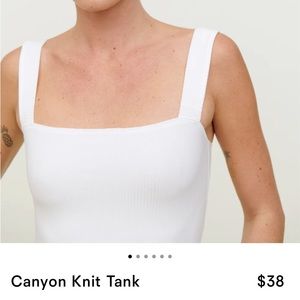 Reformation Canyon Knit Tank - White size M